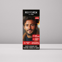restoria hair and beard dye - dark brown