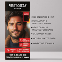 restoria hair and beard dye - dark brown