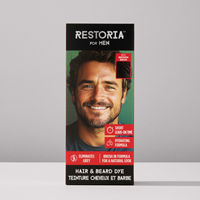 restoria hair and beard dye - brown