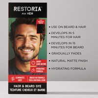restoria hair and beard dye - brown