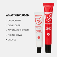 restoria hair and beard dye - brown