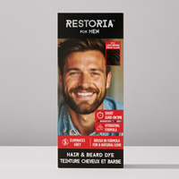 restoria hair and beard dye - light brown